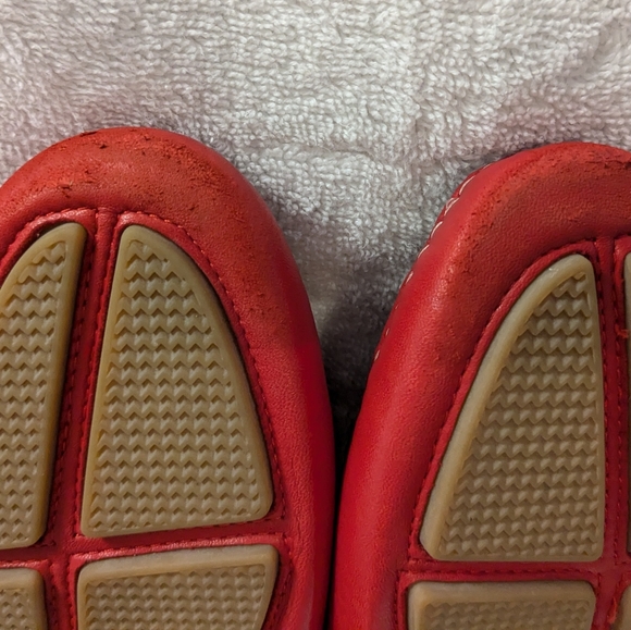 Johnston and Murphy Women's Red soft Leather luxury Driving Moccasin Shoe 7.5 M - Picture 9 of 9